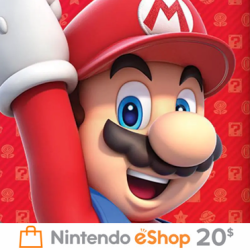 Карта пополнения кошелька Nintendo eShop 20 $ (Цифровой Код) США - фото