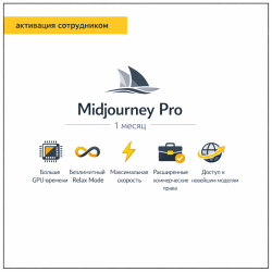 Midjourney Pro 1 месяц (Активация сотрудником) - фото