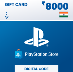 Карта пополнения кошелька PlayStation Store 8000 Рупий (Цифровой Код) Индия - фото