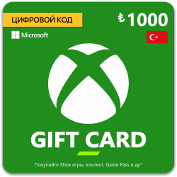 Карта пополнения Xbox 1000 Лир (Цифровой Код) - фото